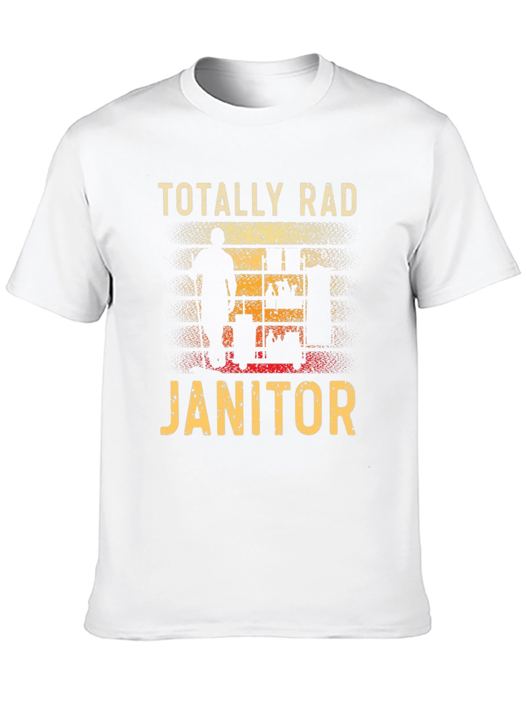 Totally Rad Janitor Graphic T-Shirt