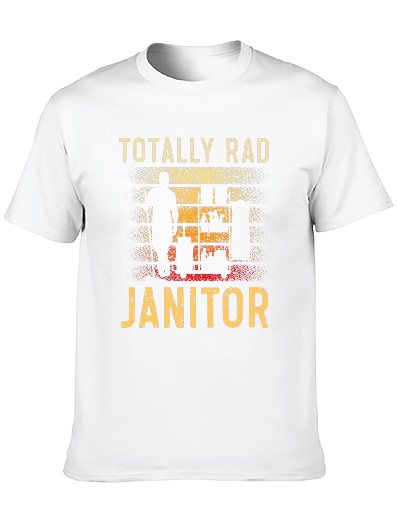 Totally Rad Janitor Graphic T-Shirt