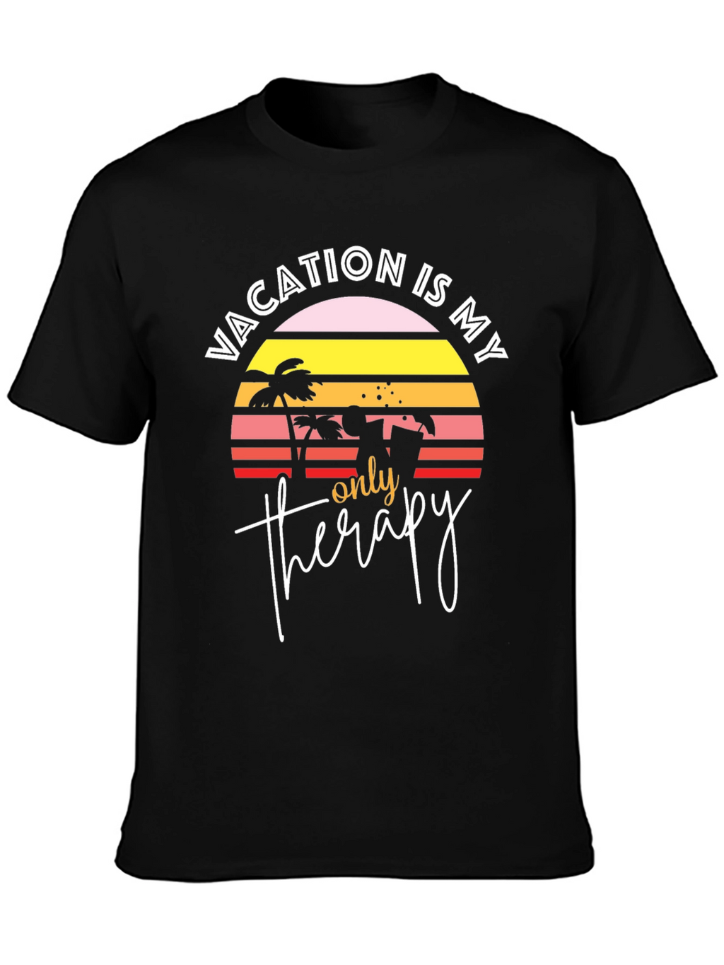 Vacation Therapy Graphic T-Shirt - Beach Lover Tee