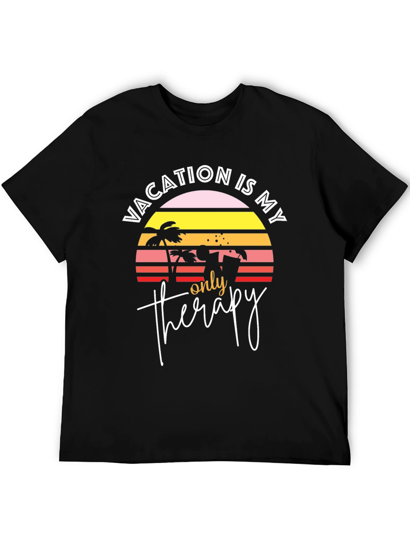 Vacation Therapy Graphic T-Shirt - Beach Lover Tee