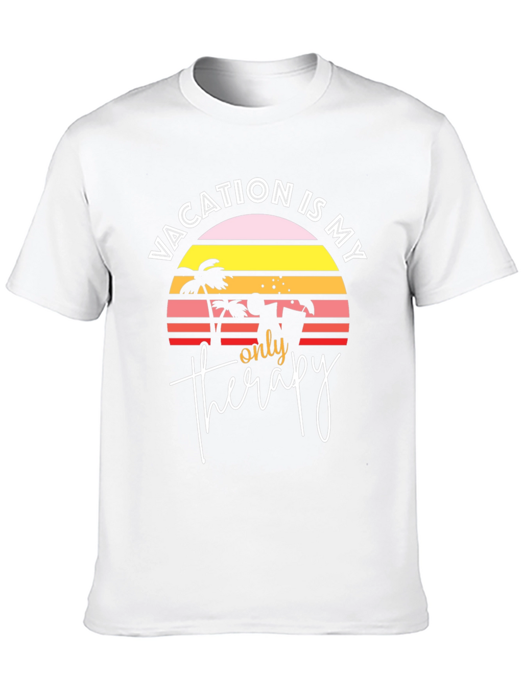 Vacation Therapy Graphic T-Shirt - Beach Lover Tee