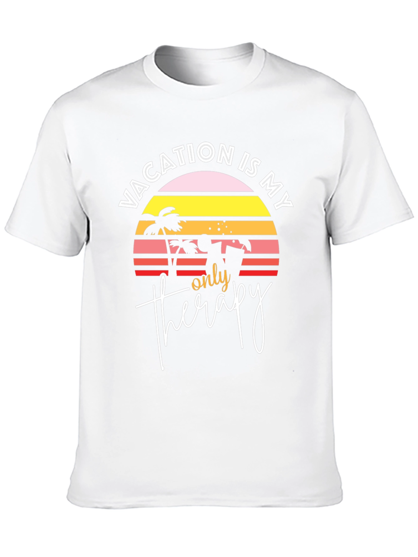 Vacation Therapy Graphic T-Shirt - Beach Lover Tee