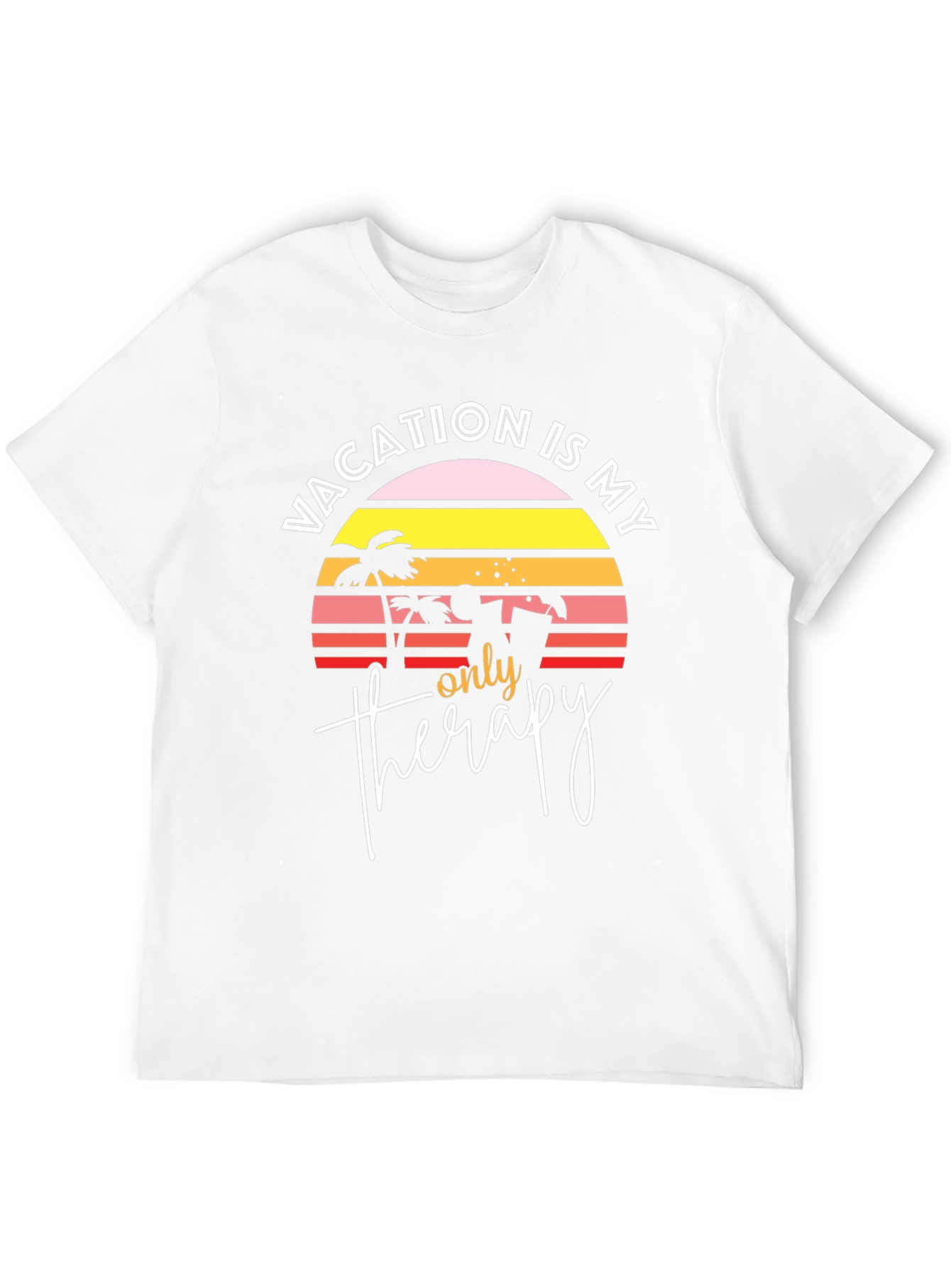 Vacation Therapy Graphic T-Shirt - Beach Lover Tee