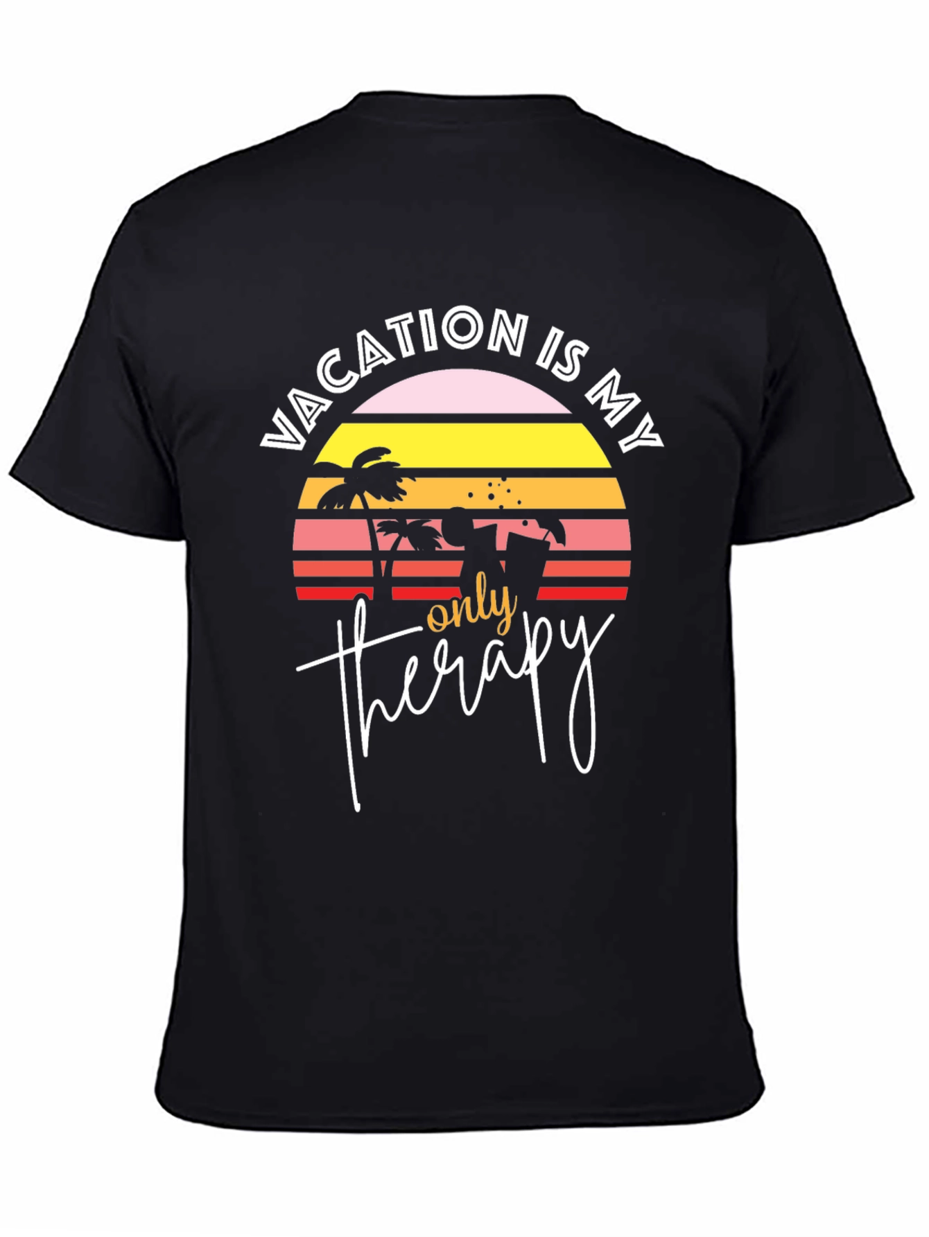 Vacation Therapy Graphic T-Shirt - Beach Lover Tee