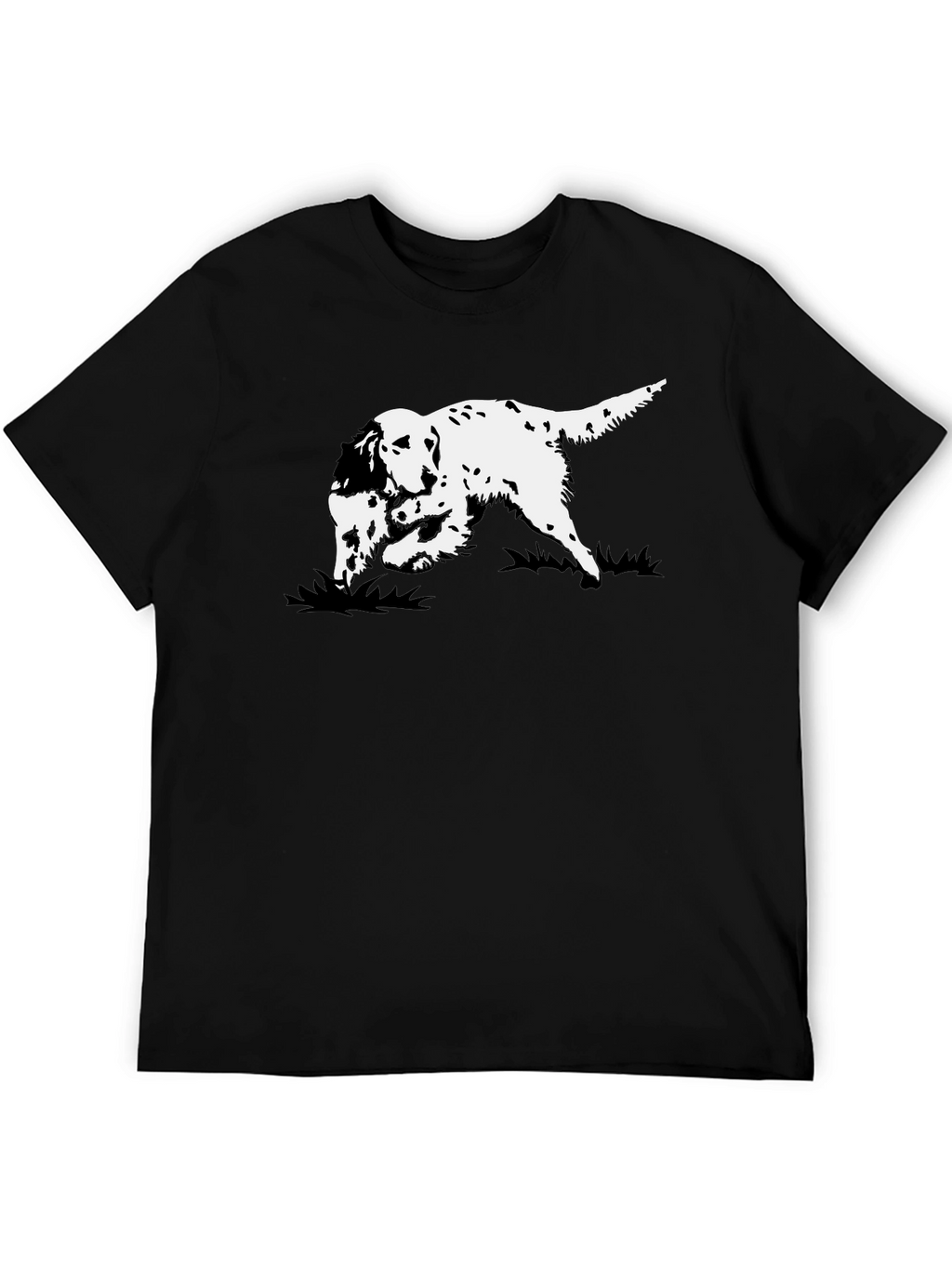 Black Dog Graphic Tee - English Setter Design