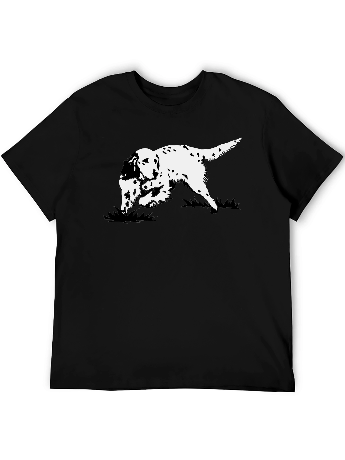Black Dog Graphic Tee - English Setter Design