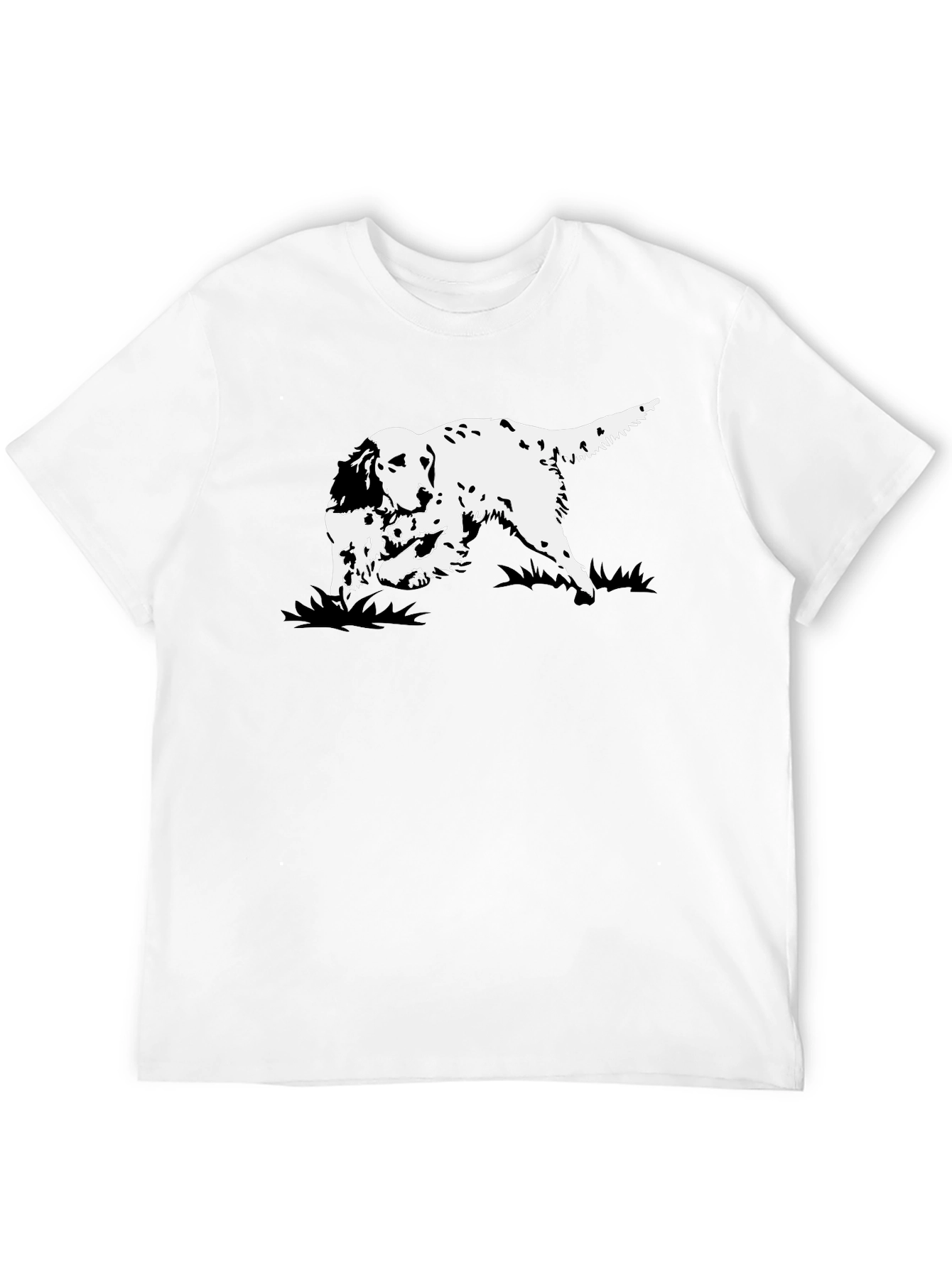 Black Dog Graphic Tee - English Setter Design