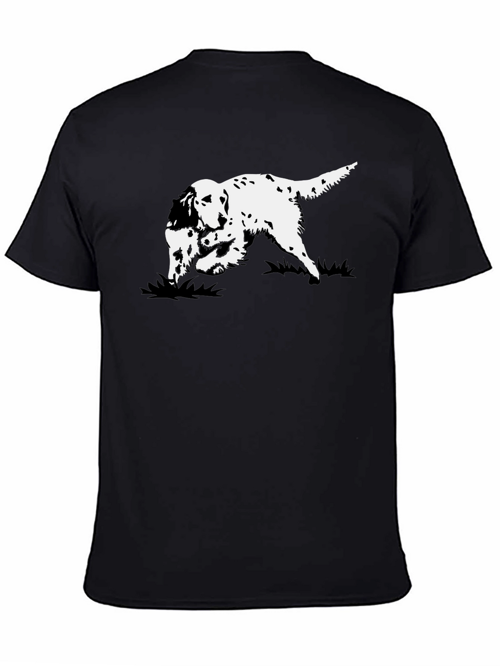 Black Dog Graphic Tee - English Setter Design