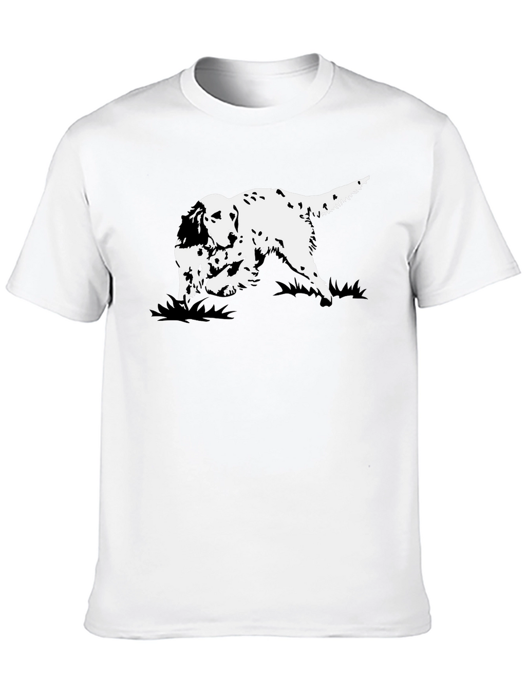 Black Dog Graphic Tee - English Setter Design