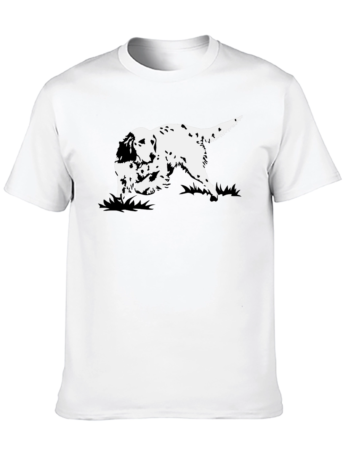 Black Dog Graphic Tee - English Setter Design