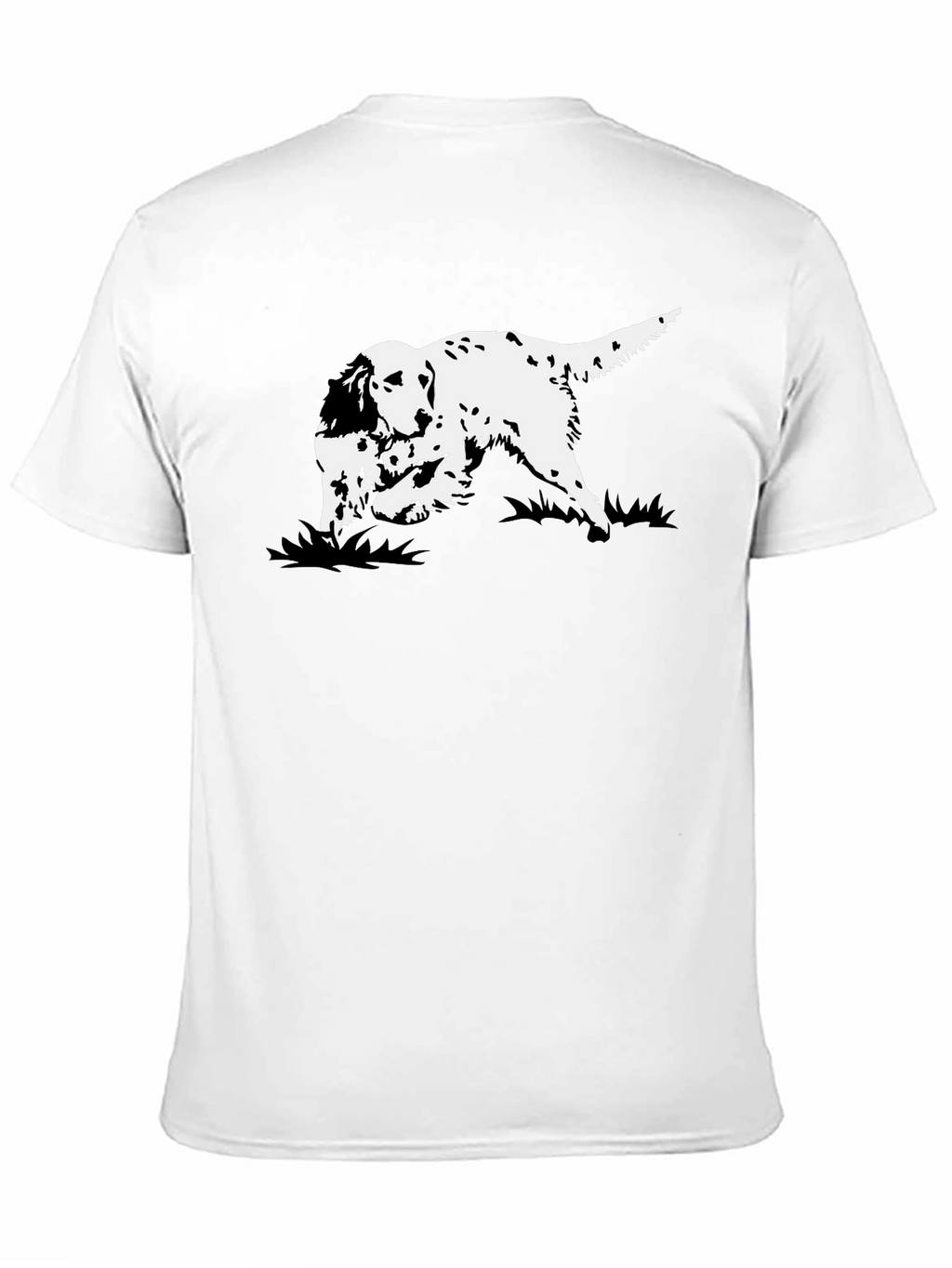 Black Dog Graphic Tee - English Setter Design