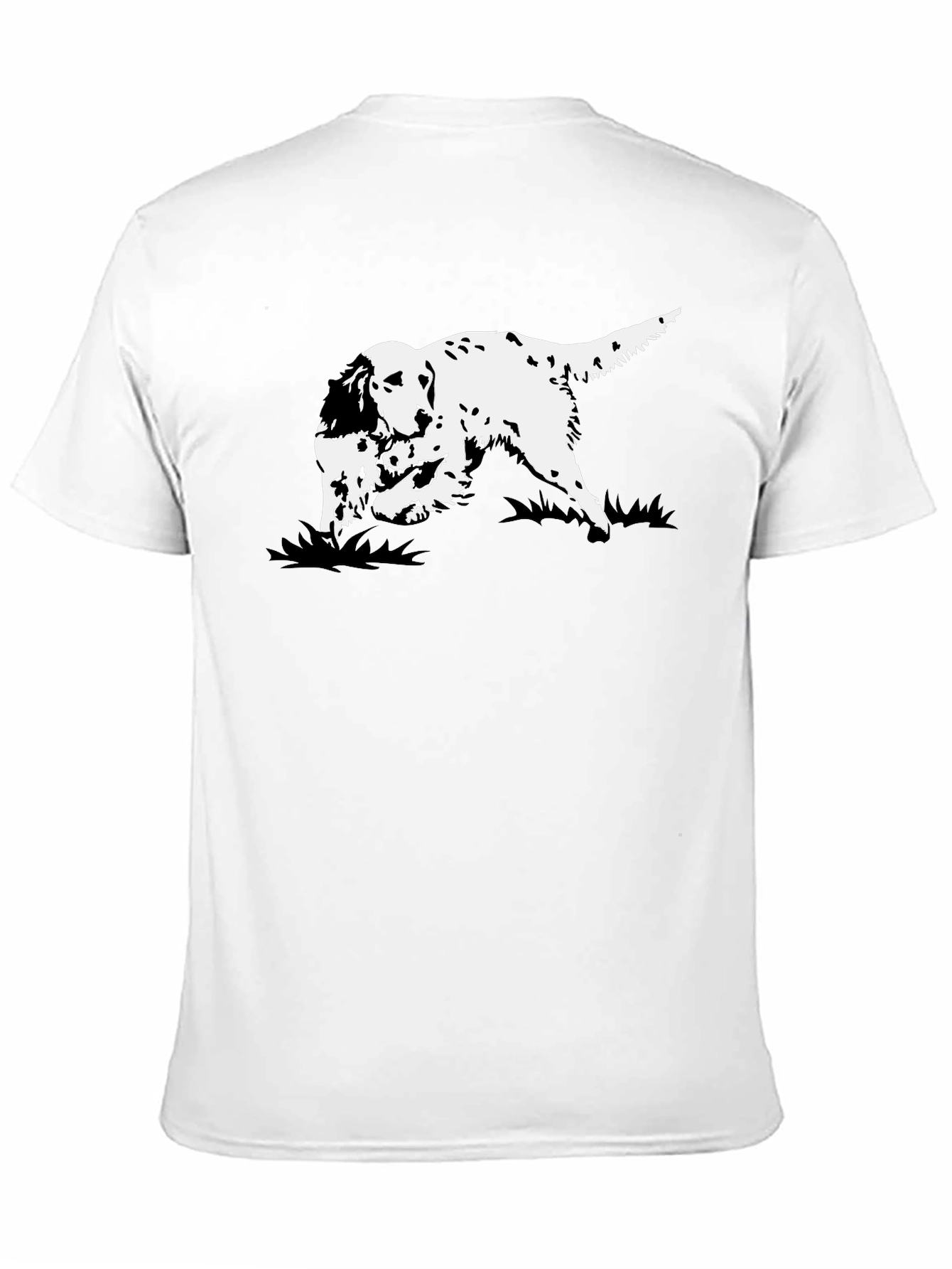 Black Dog Graphic Tee - English Setter Design