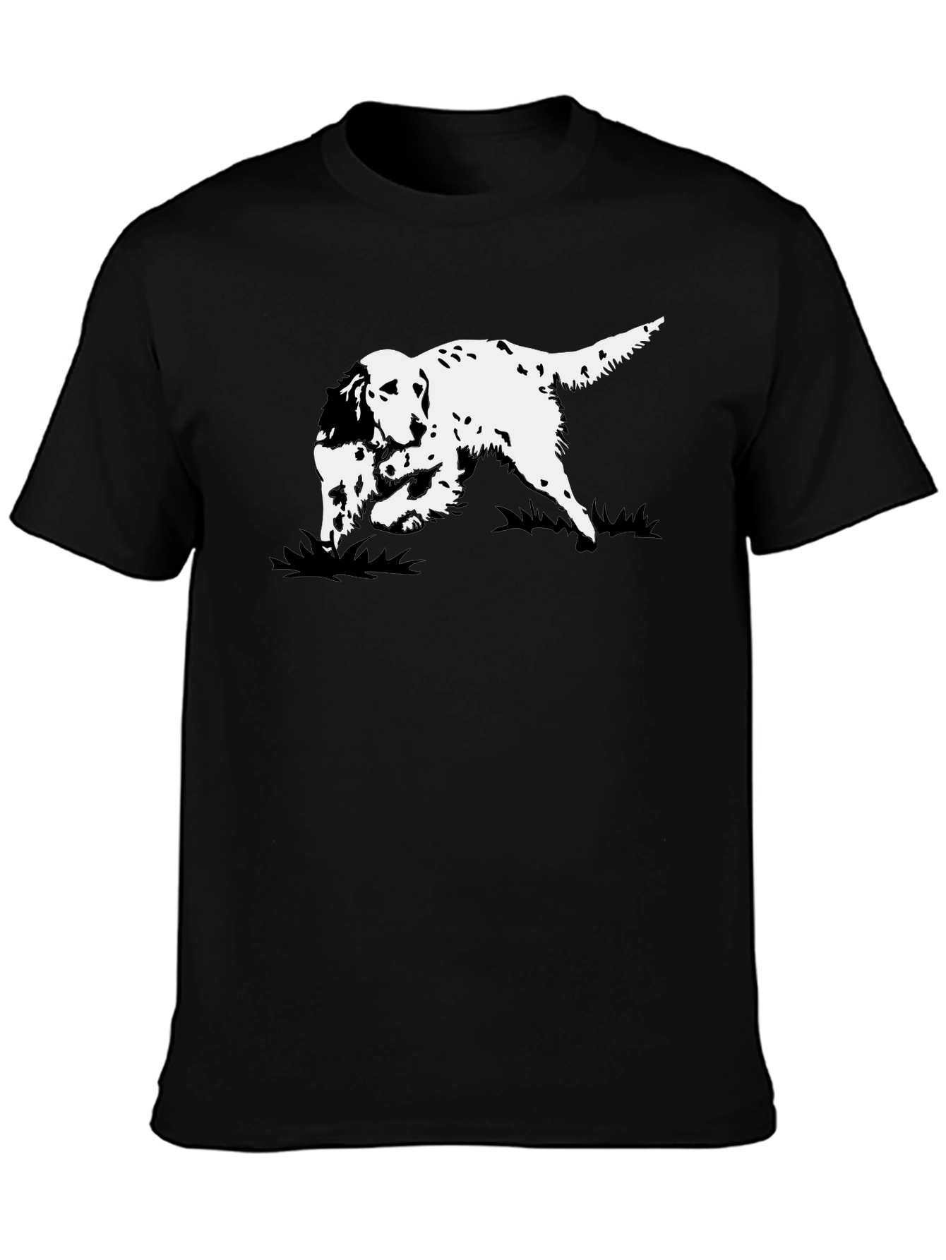 Black Dog Graphic Tee - English Setter Design