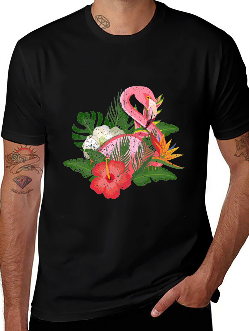 Tropical Flamingo Graphic Tee