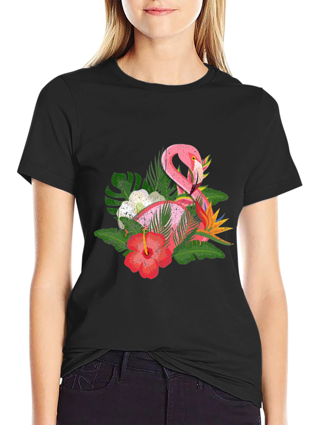 Tropical Flamingo Graphic Tee