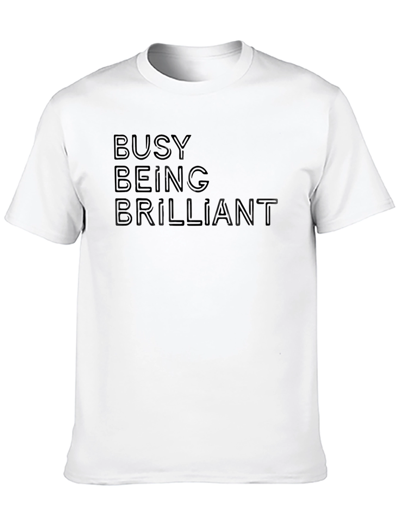 Busy Being Brilliant Black Graphic Tee Shirt