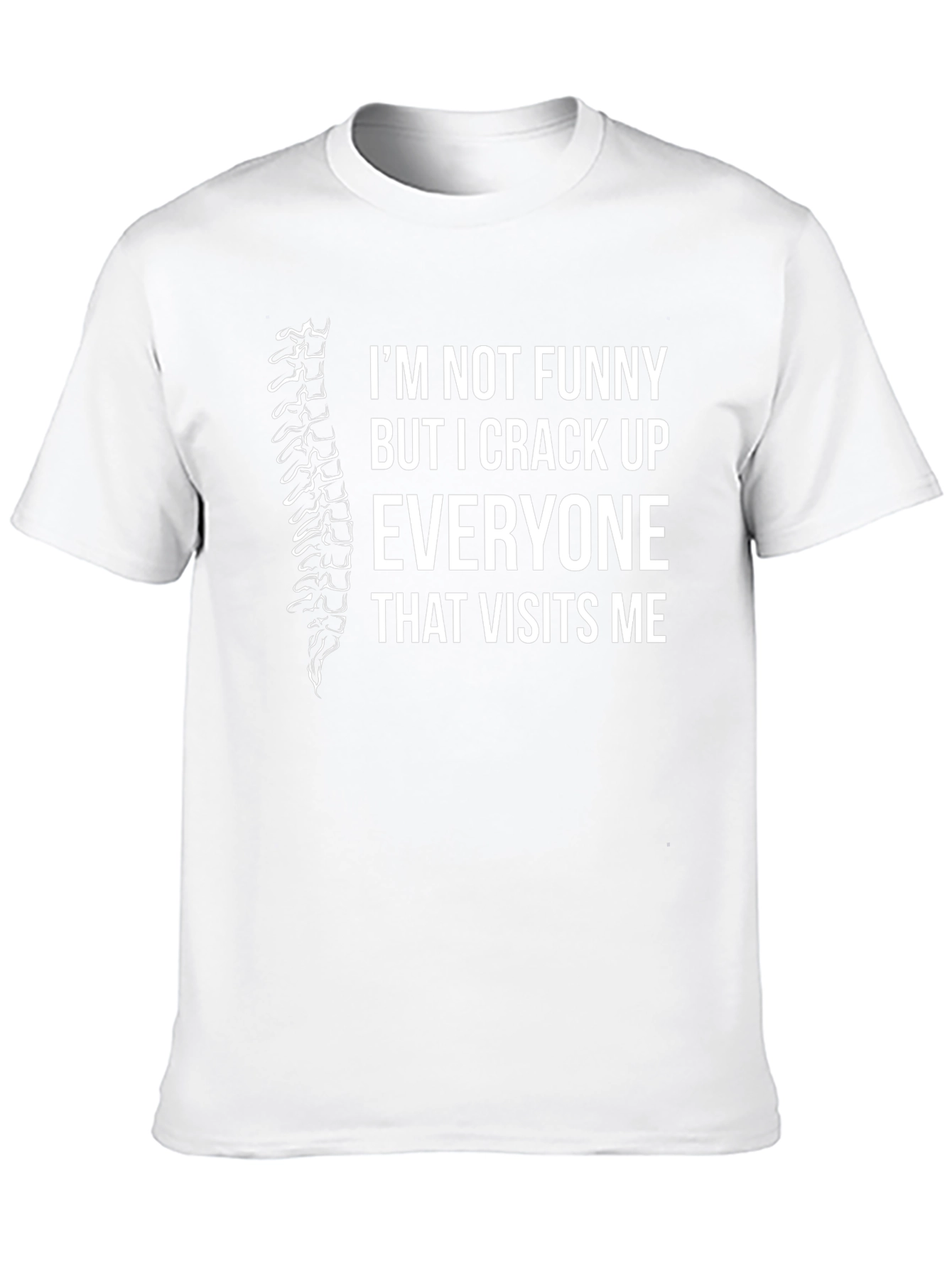 Chiropractor Humor T-Shirt - I Crack Up Everyone Black Tee