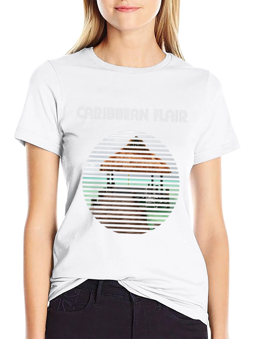 Caribbean Flair Graphic Tee - Island Vibes