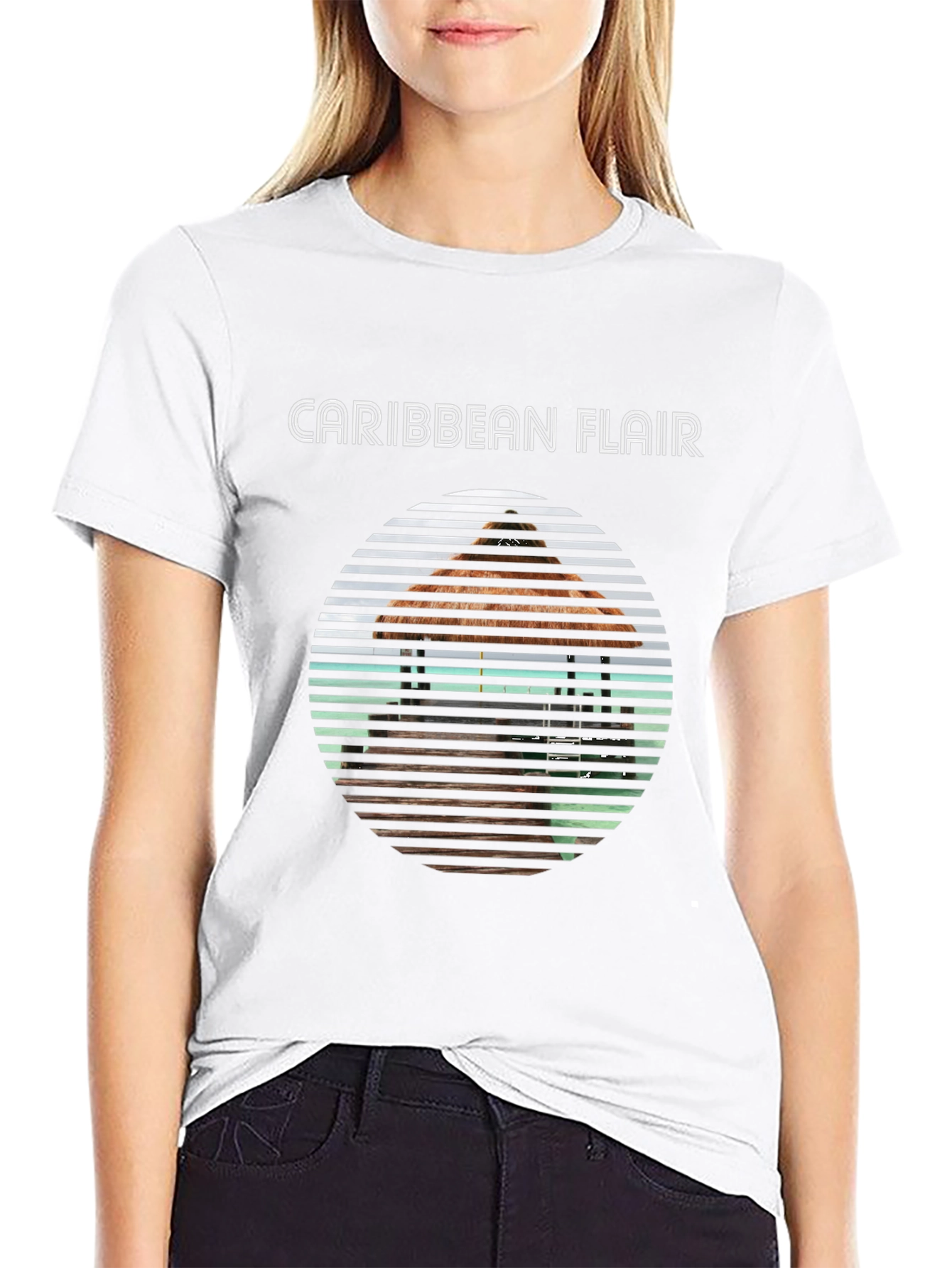 Caribbean Flair Graphic Tee - Island Vibes
