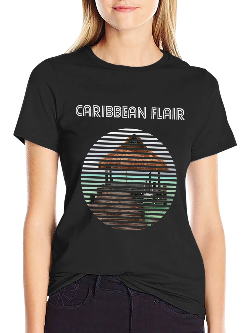 Caribbean Flair Graphic Tee - Island Vibes