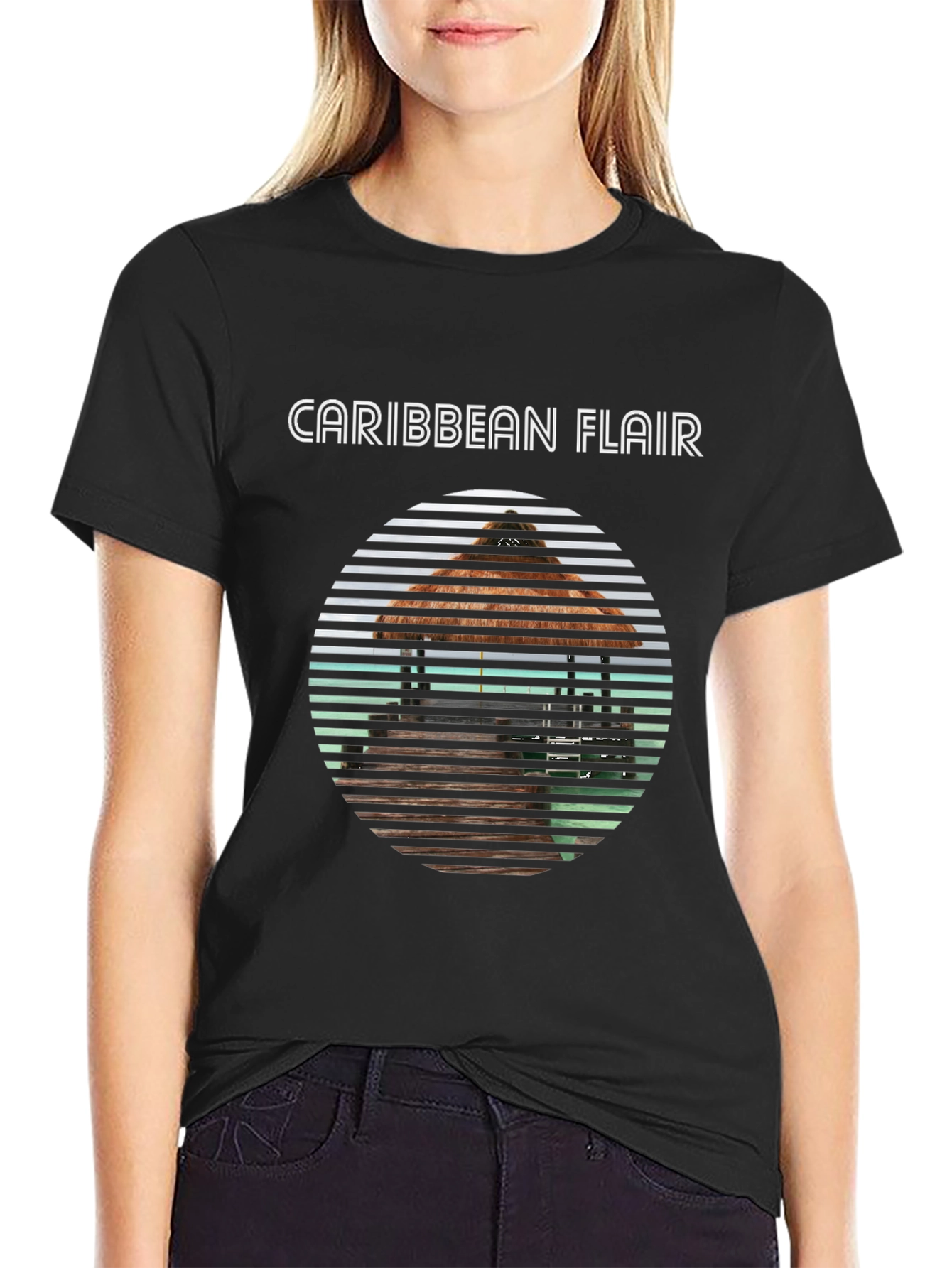 Caribbean Flair Graphic Tee - Island Vibes