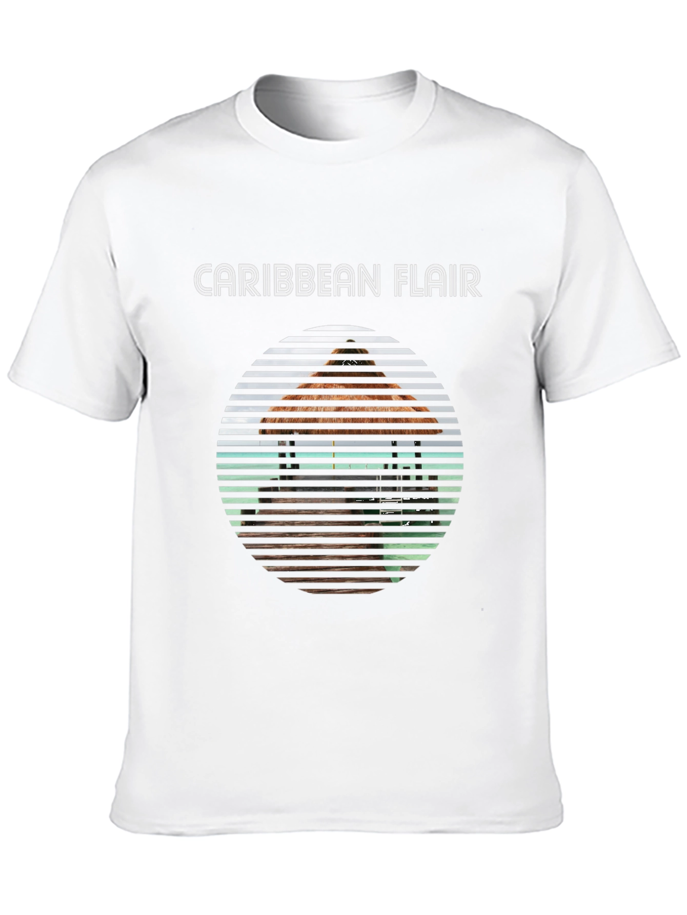 Caribbean Flair Graphic Tee - Island Vibes