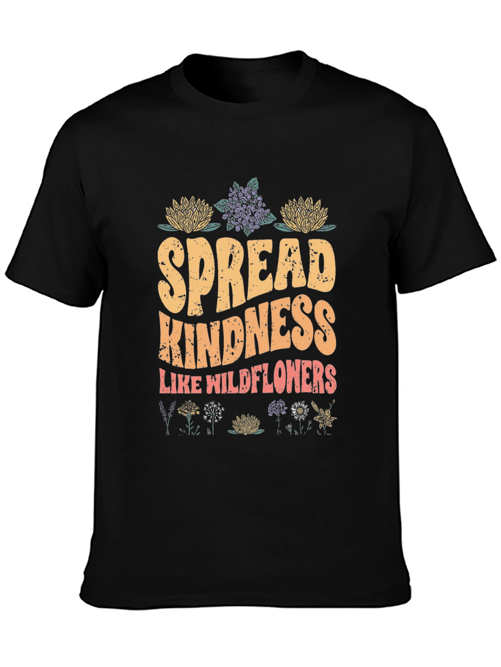 Spread Kindness Graphic Tee - Wildflower Design