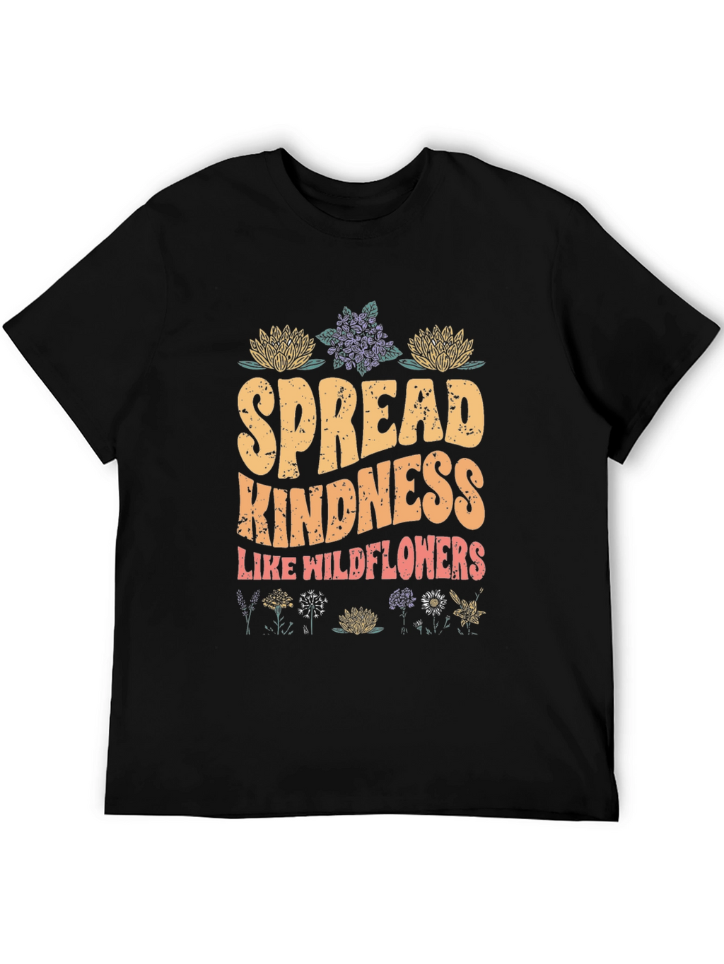 Spread Kindness Graphic Tee - Wildflower Design