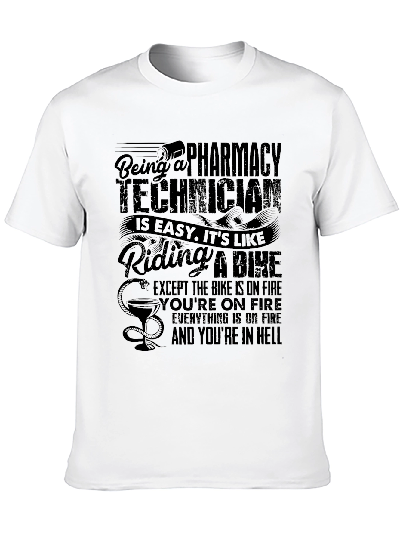 Pharmacy Technician T-Shirt - Funny Hell Job Tee