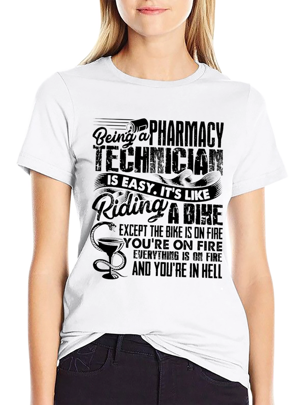 Pharmacy Technician T-Shirt - Funny Hell Job Tee