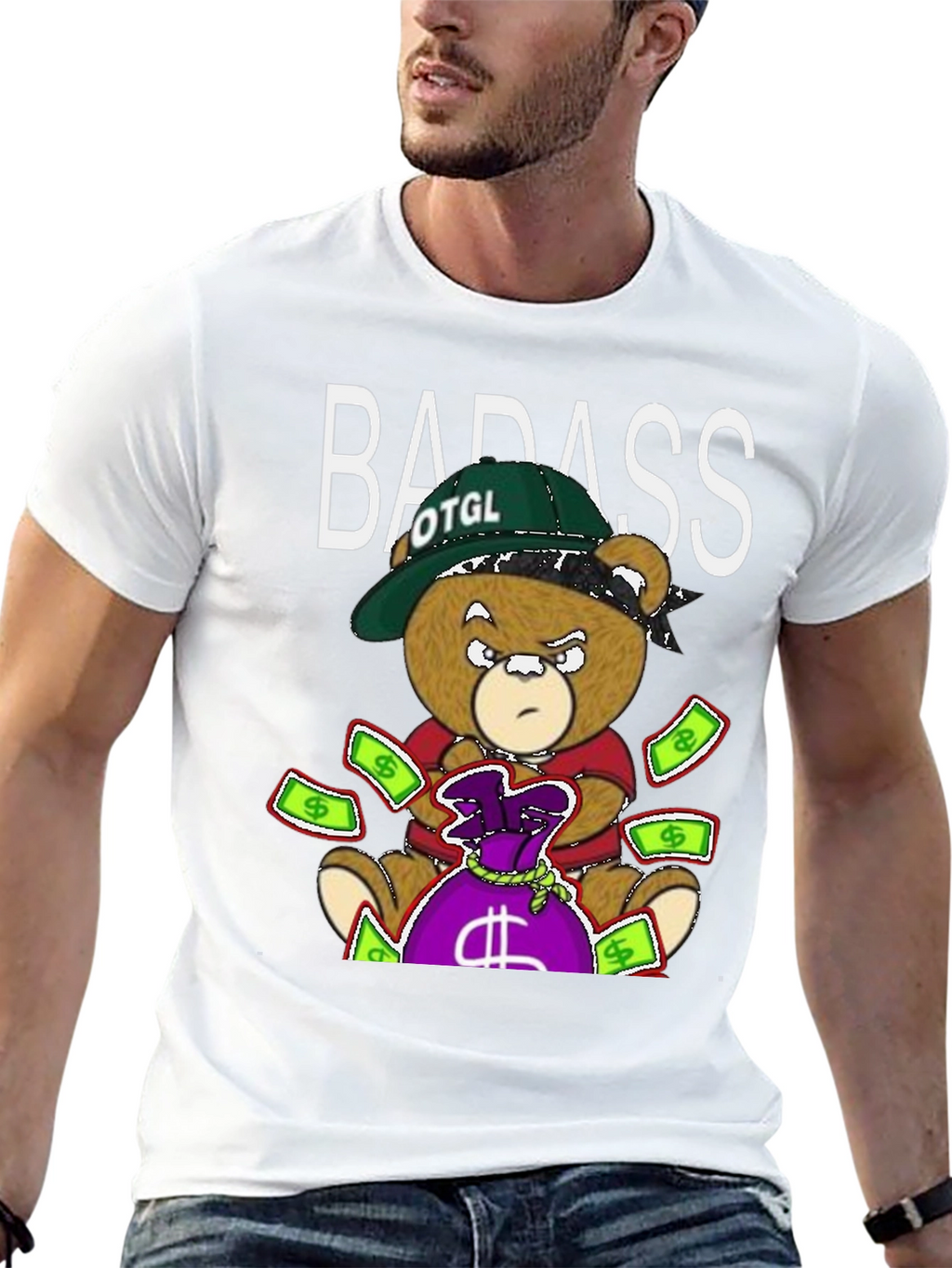 Badass Bear T-Shirt - Urban Graphic Tee