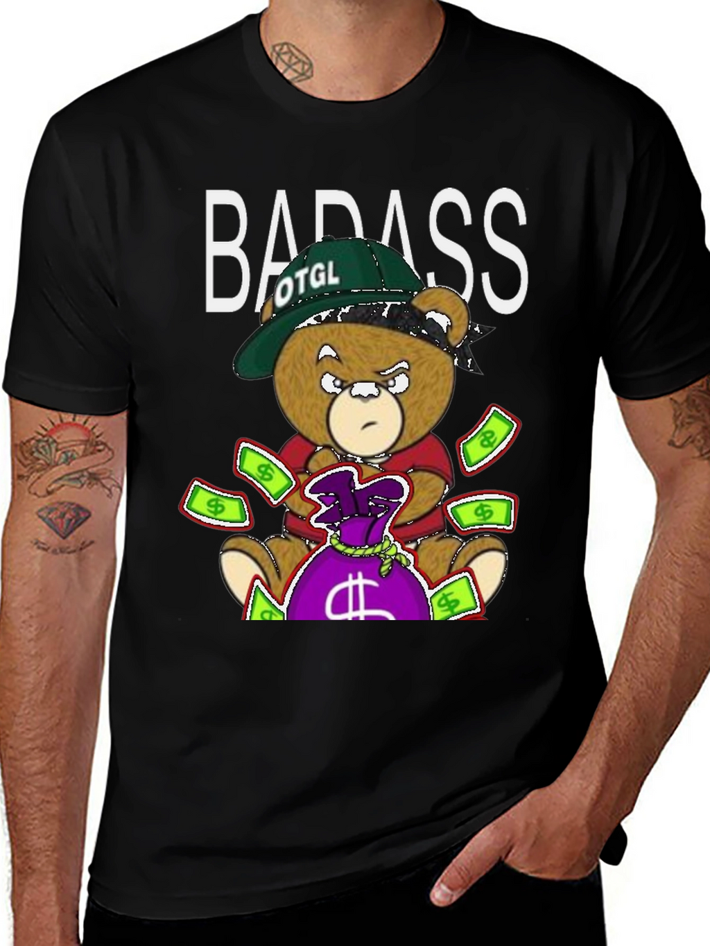 Badass Bear T-Shirt - Urban Graphic Tee