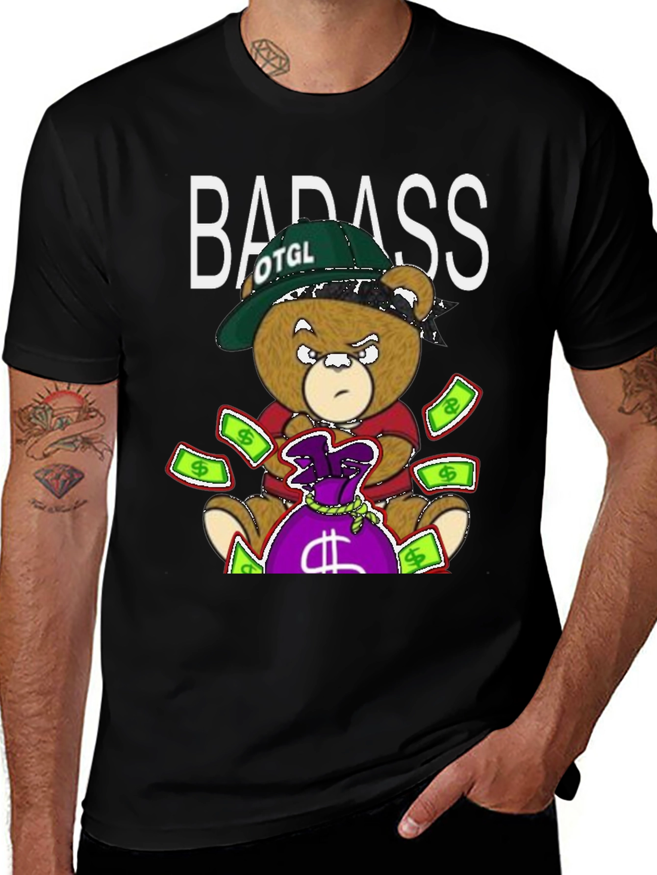 Badass Bear T-Shirt - Urban Graphic Tee