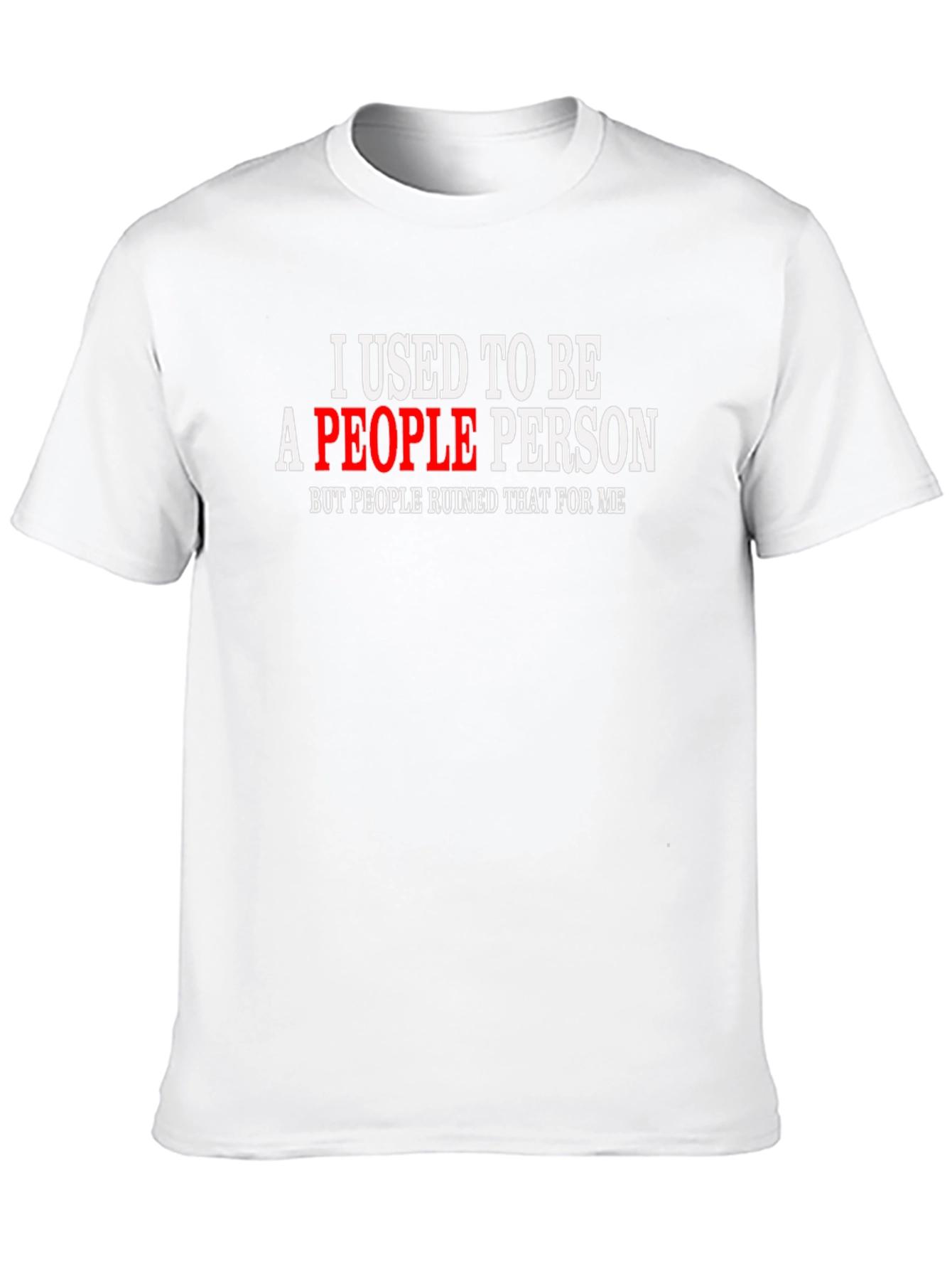 I Used To Be A People Person Black Tee