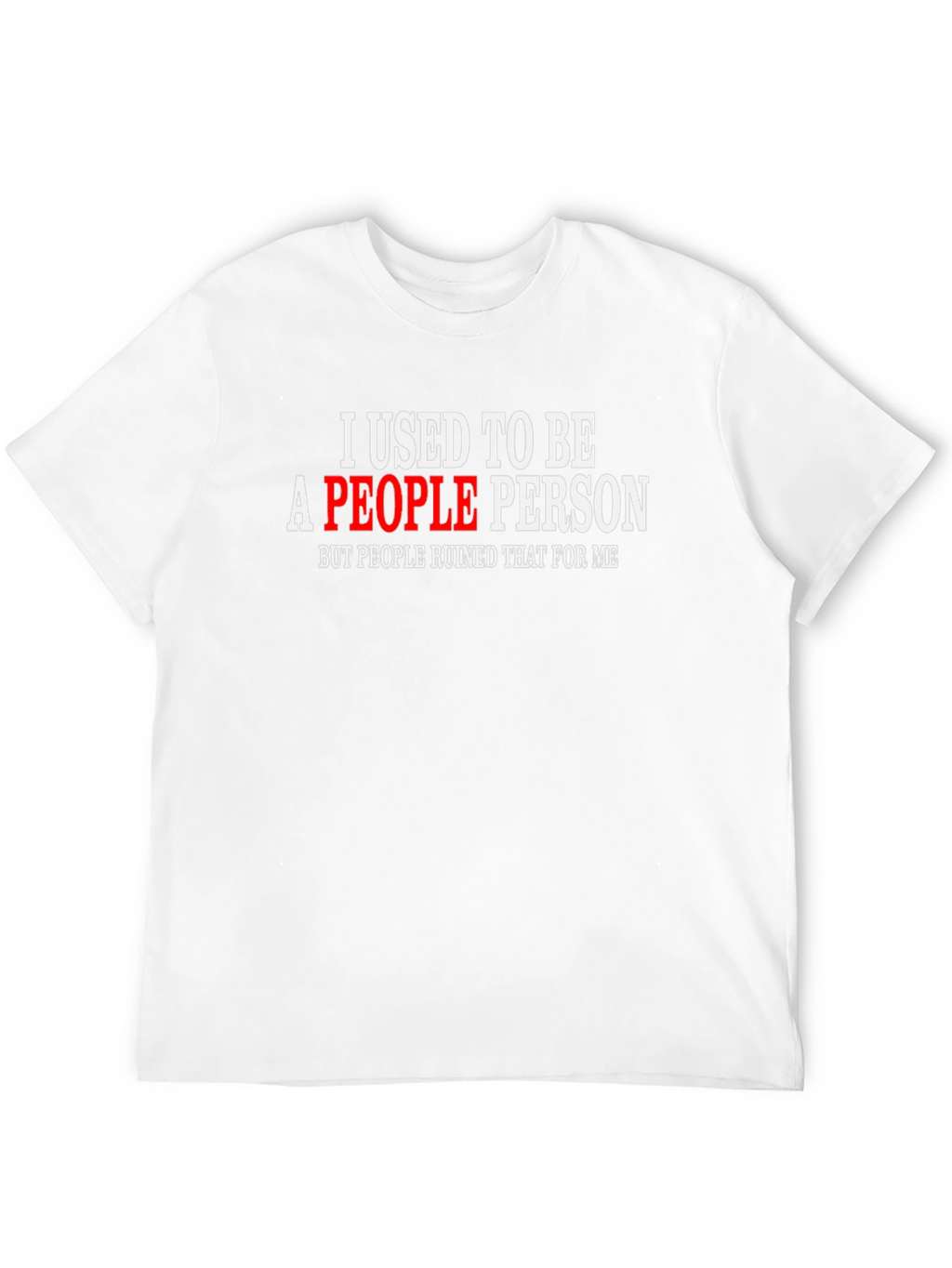 I Used To Be A People Person Black Tee