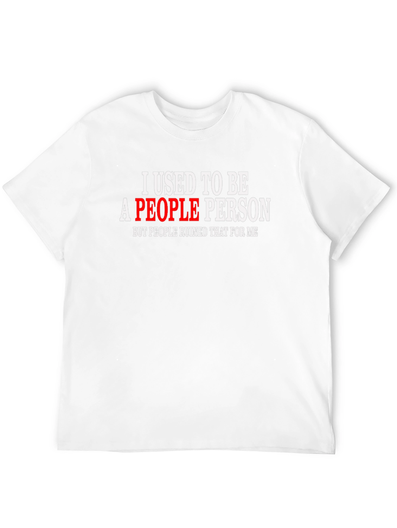 I Used To Be A People Person Black Tee