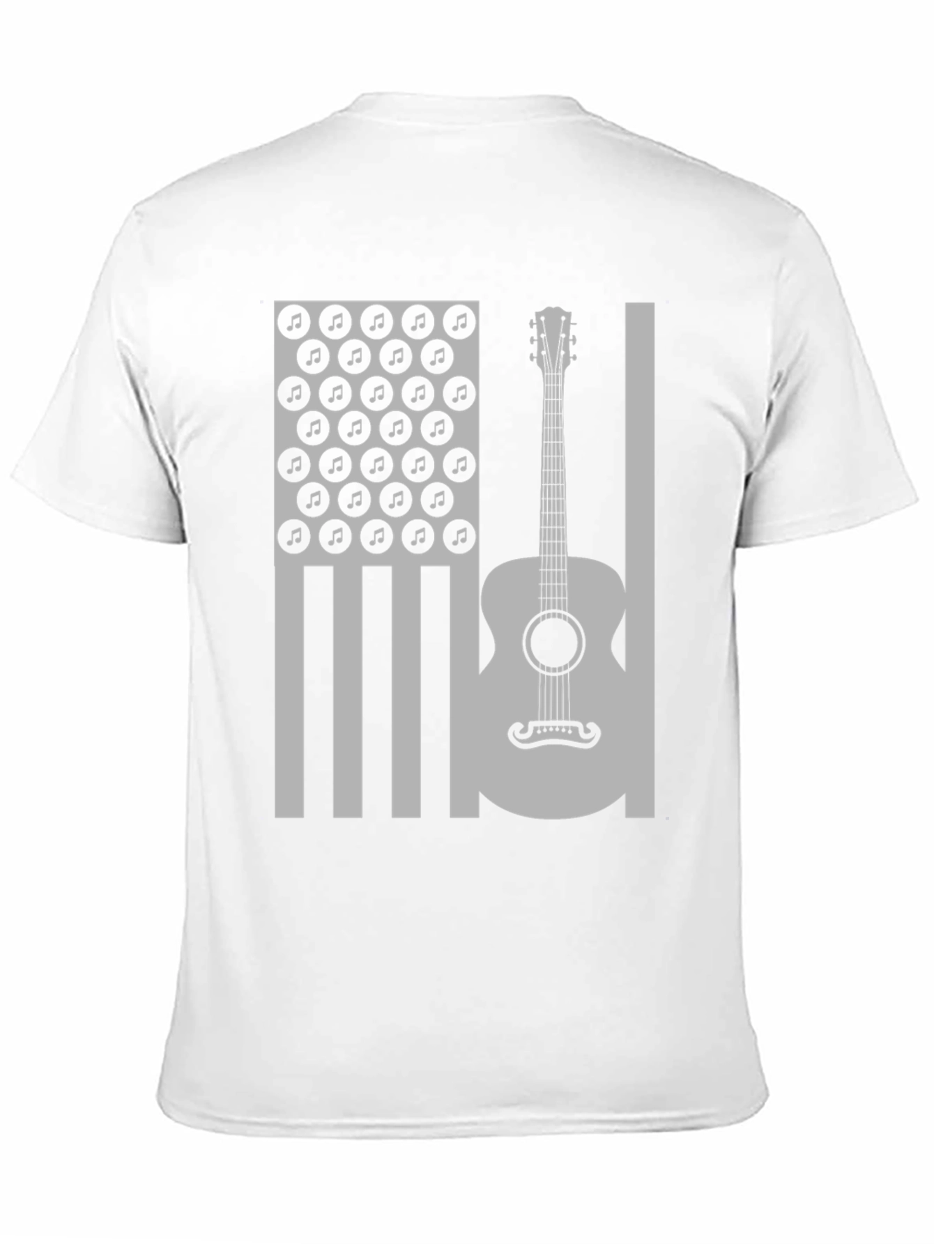 American Flag Guitar Music T-Shirt