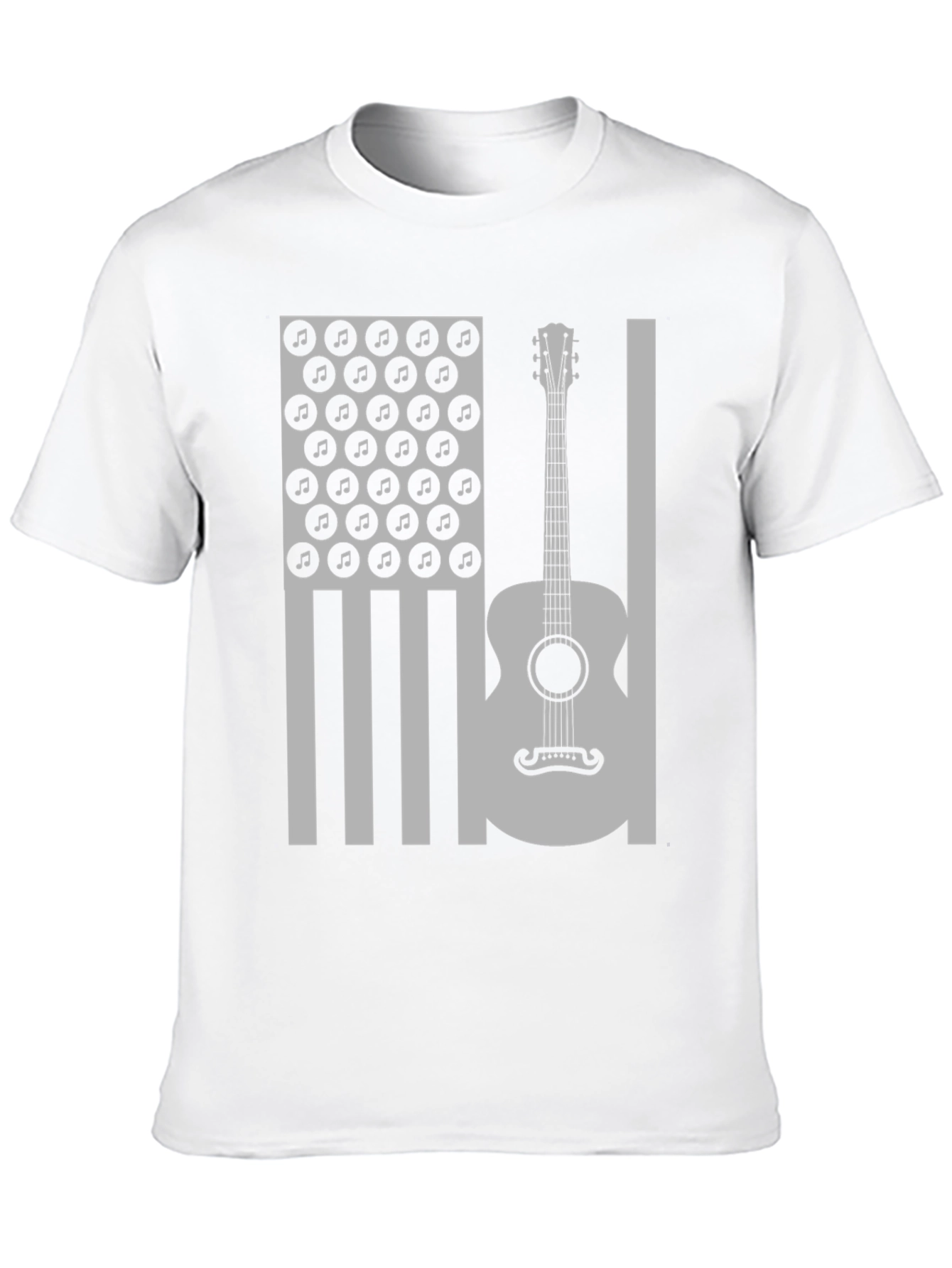 American Flag Guitar Music T-Shirt