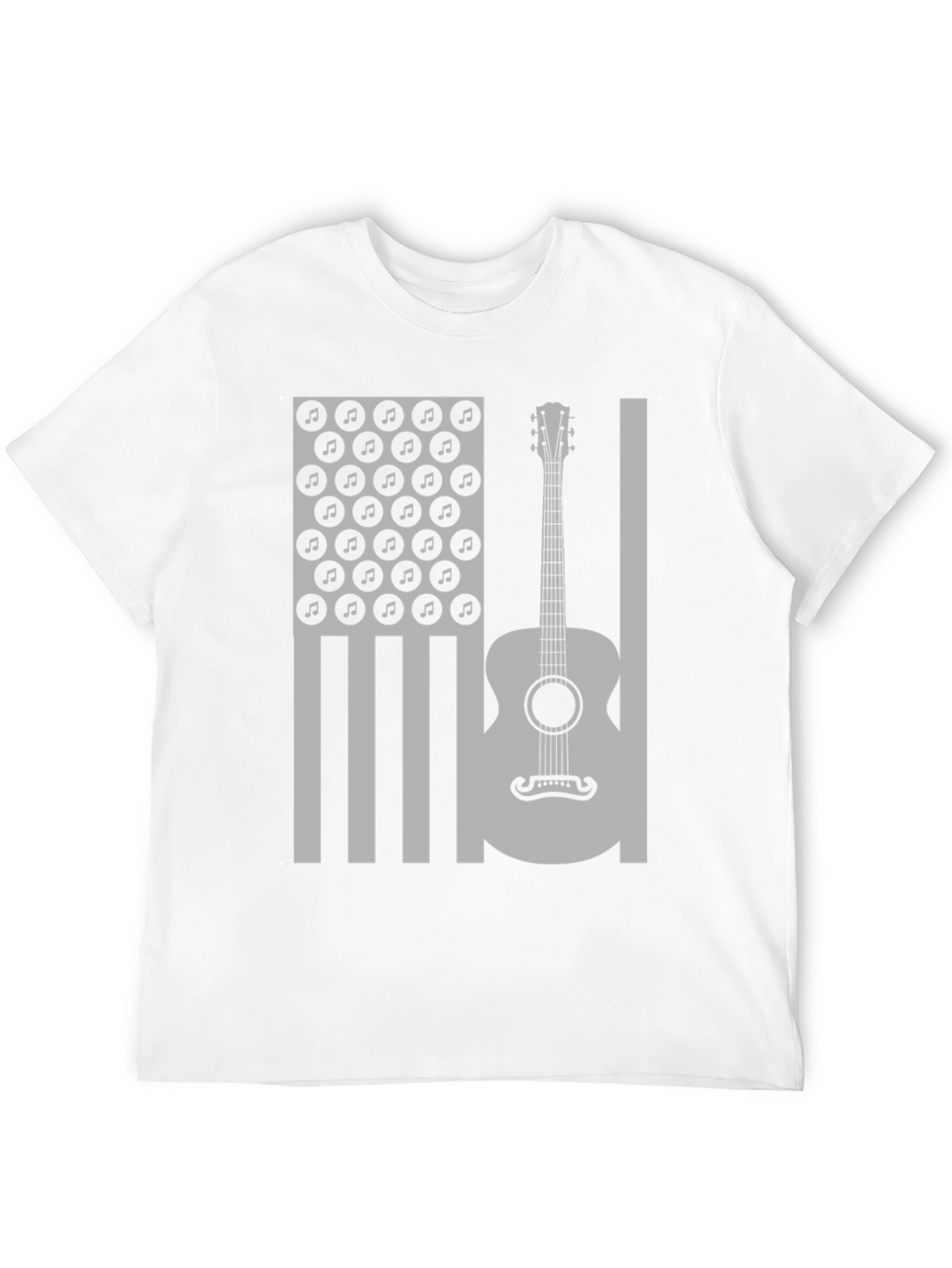 American Flag Guitar Music T-Shirt