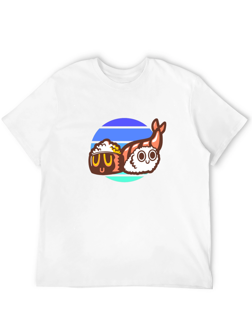 Sushi Retro T-Shirt - Cool Japanese Food Design