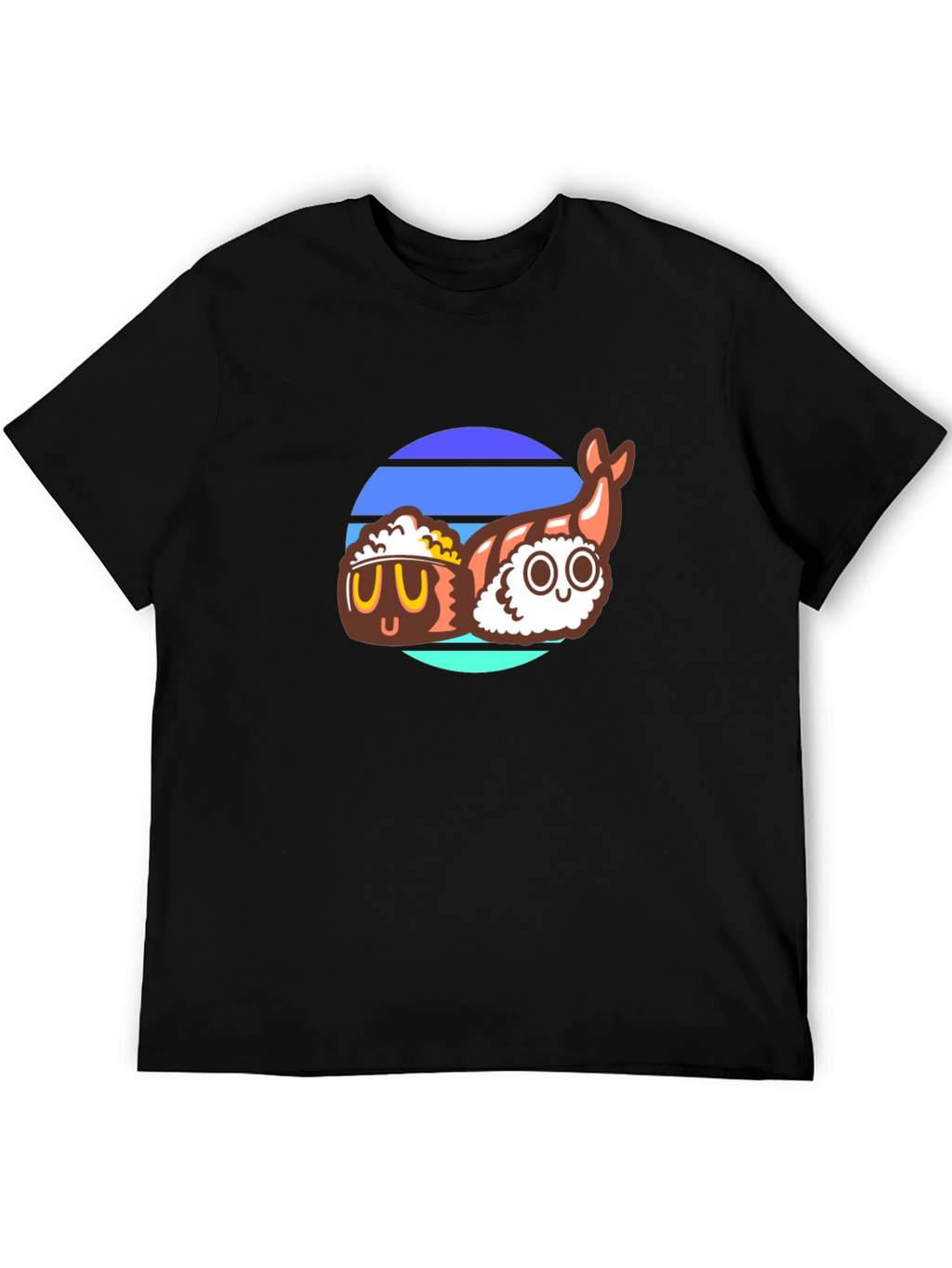 Sushi Retro T-Shirt - Cool Japanese Food Design