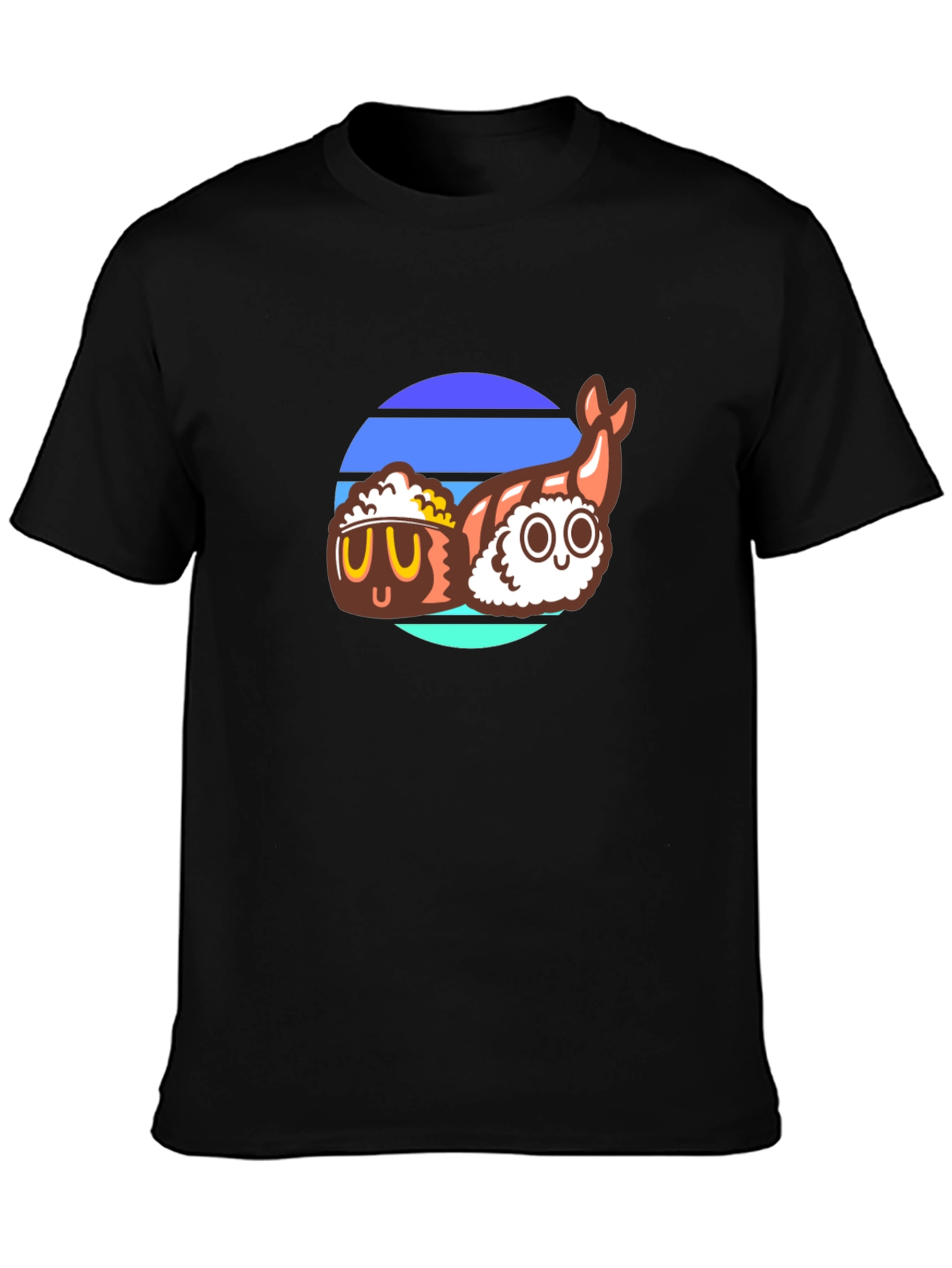 Sushi Retro T-Shirt - Cool Japanese Food Design