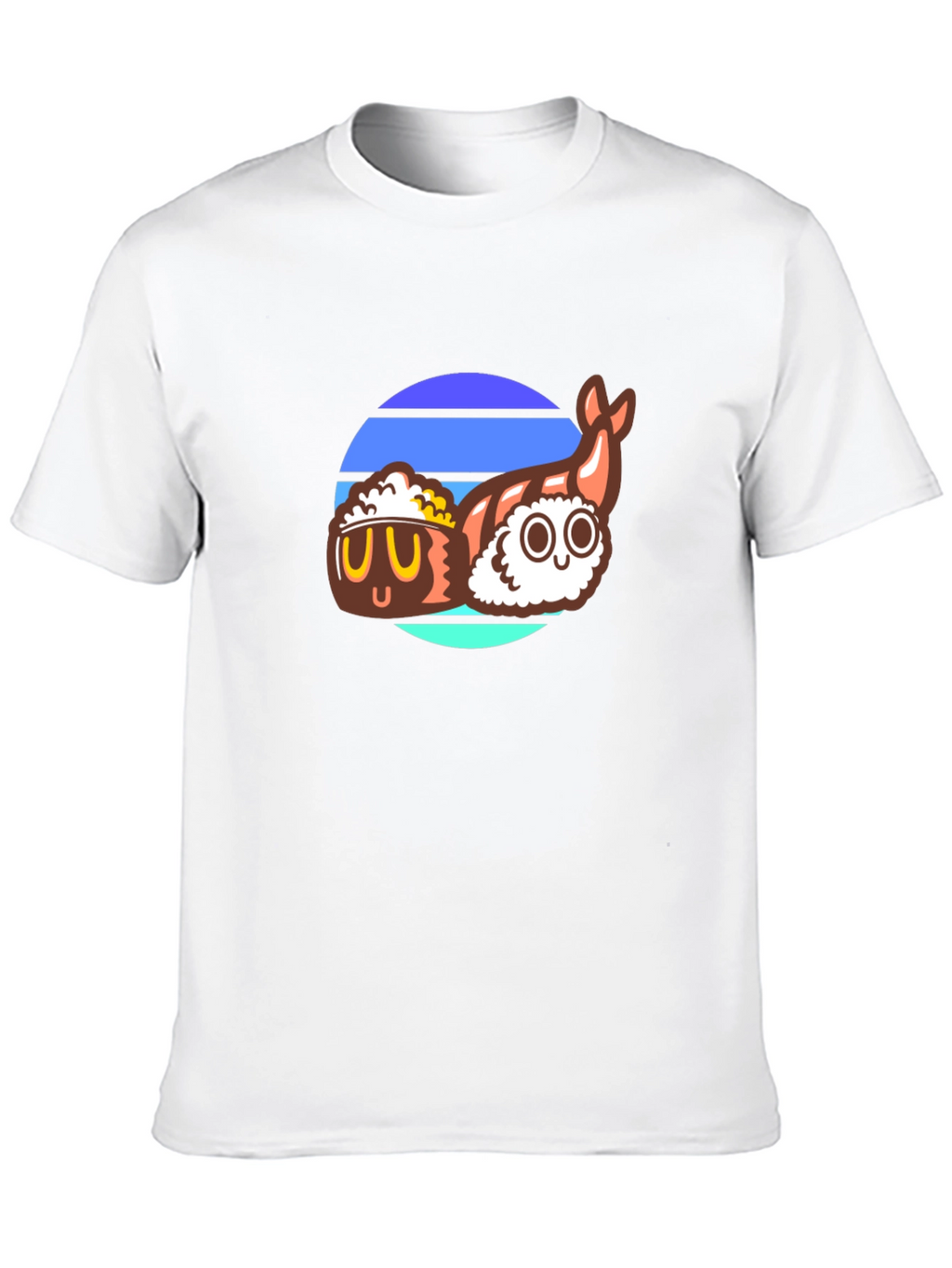 Sushi Retro T-Shirt - Cool Japanese Food Design