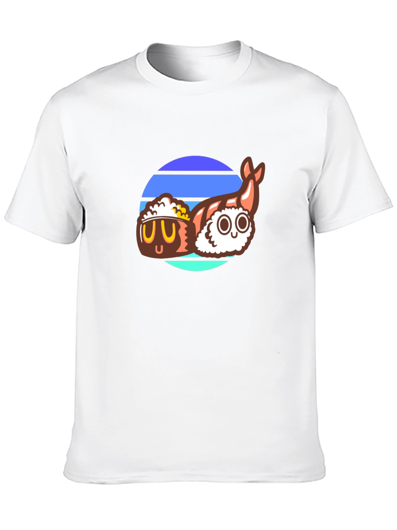 Sushi Retro T-Shirt - Cool Japanese Food Design