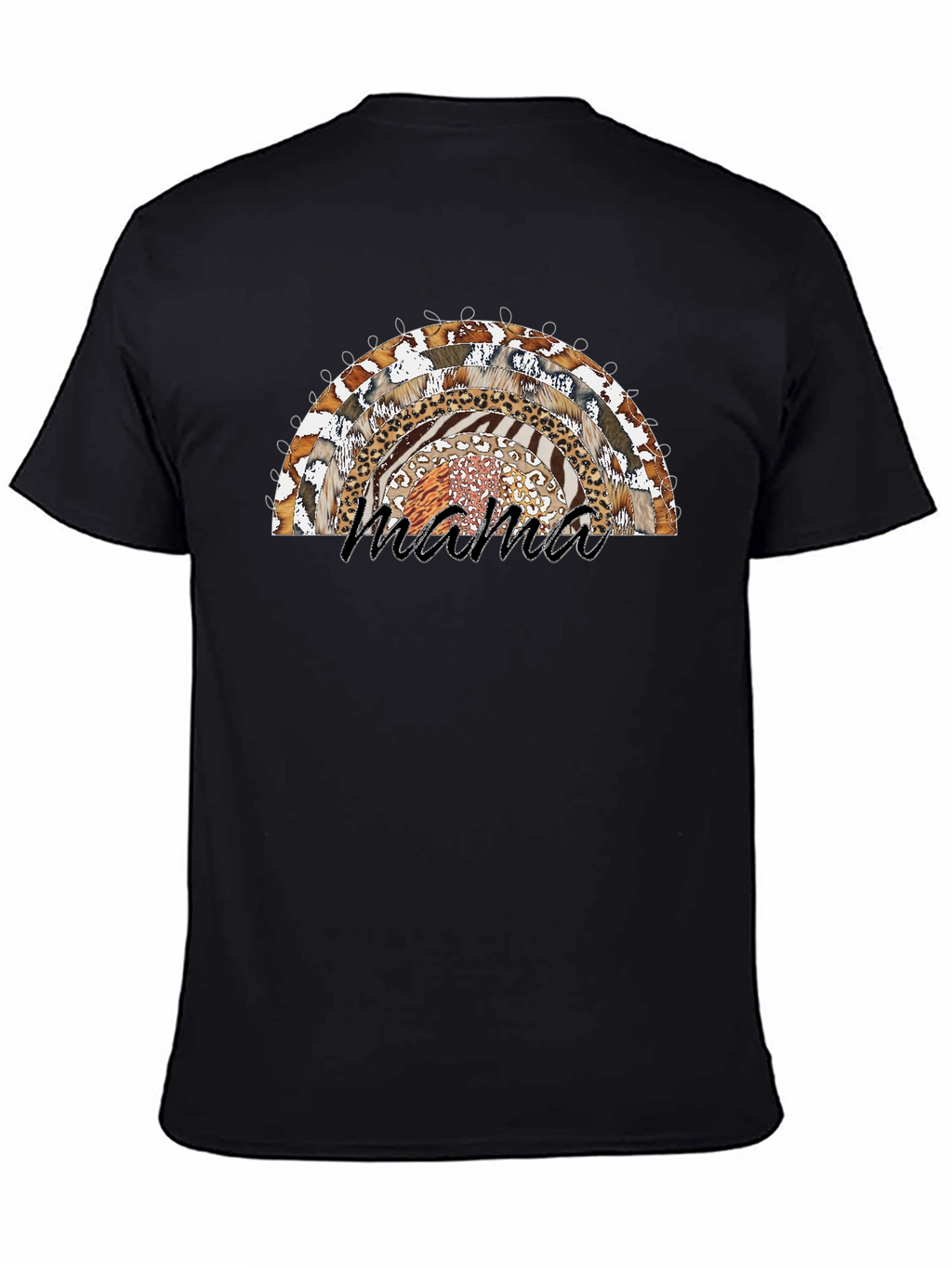 Mama Rainbow Animal Print T-Shirt