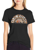 Mama Rainbow Animal Print T-Shirt