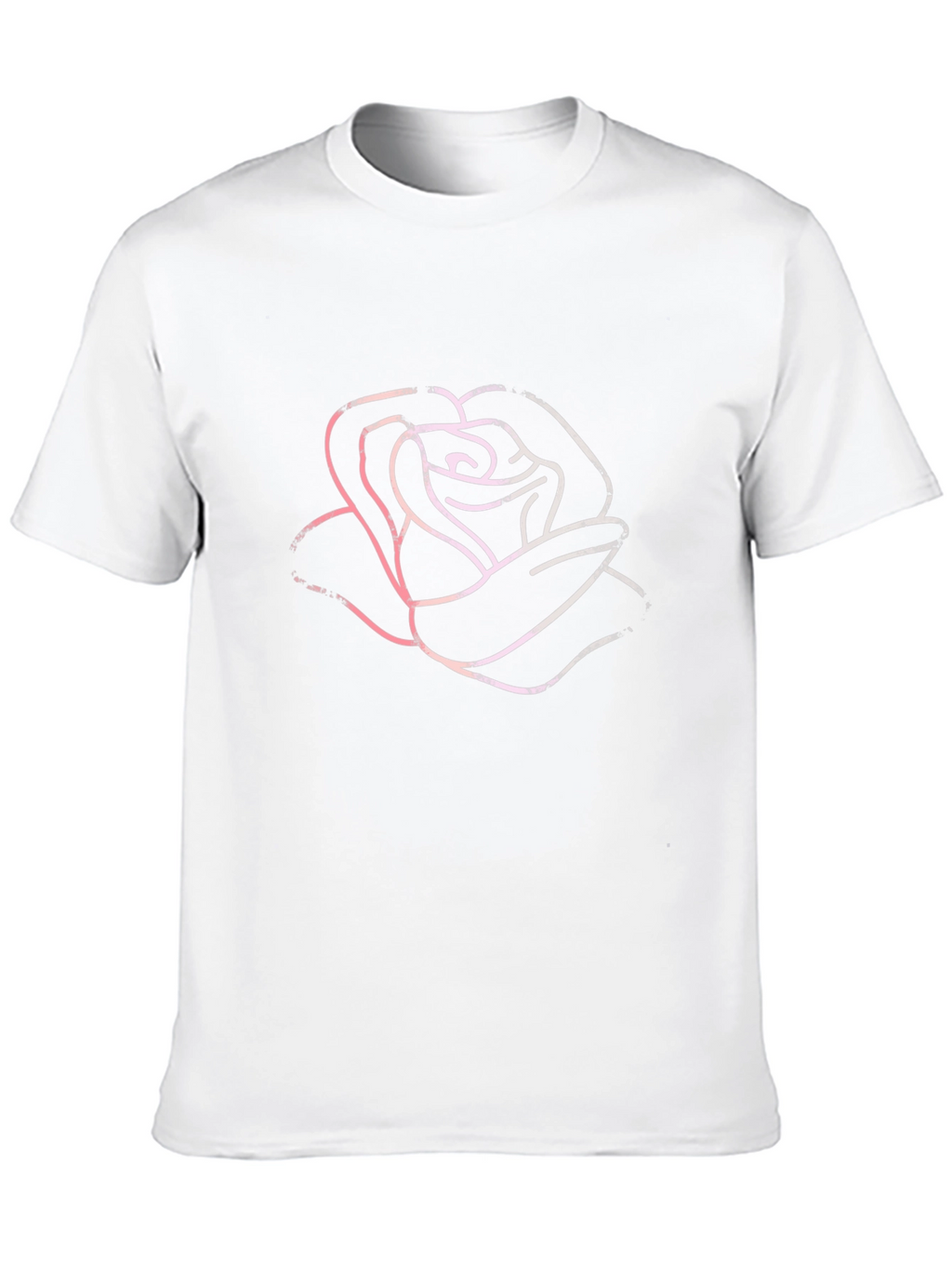 Rose Graphic Tee - Stylish Black Cotton T-Shirt