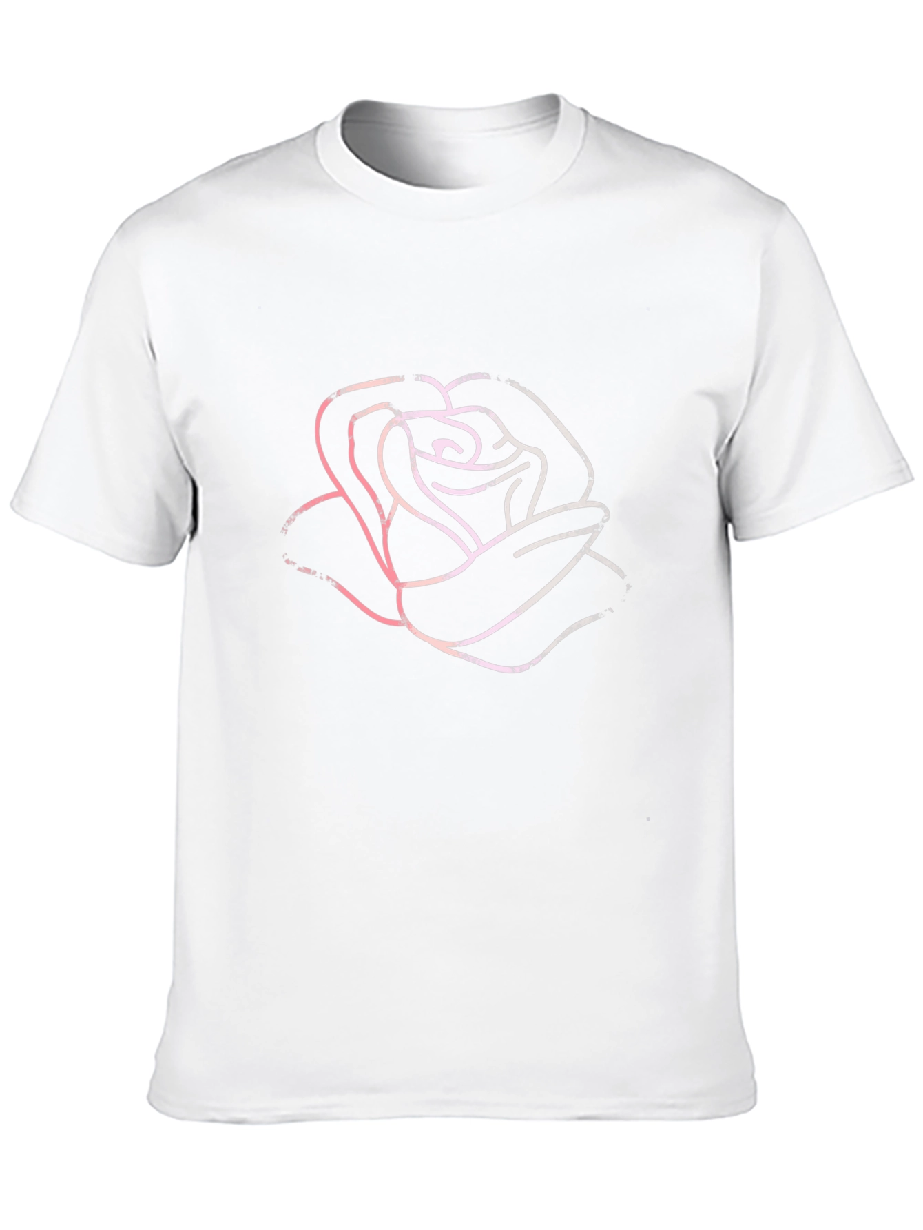 Rose Graphic Tee - Stylish Black Cotton T-Shirt