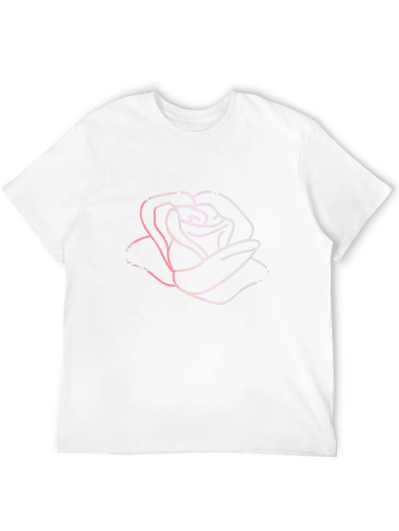 Rose Graphic Tee - Stylish Black Cotton T-Shirt