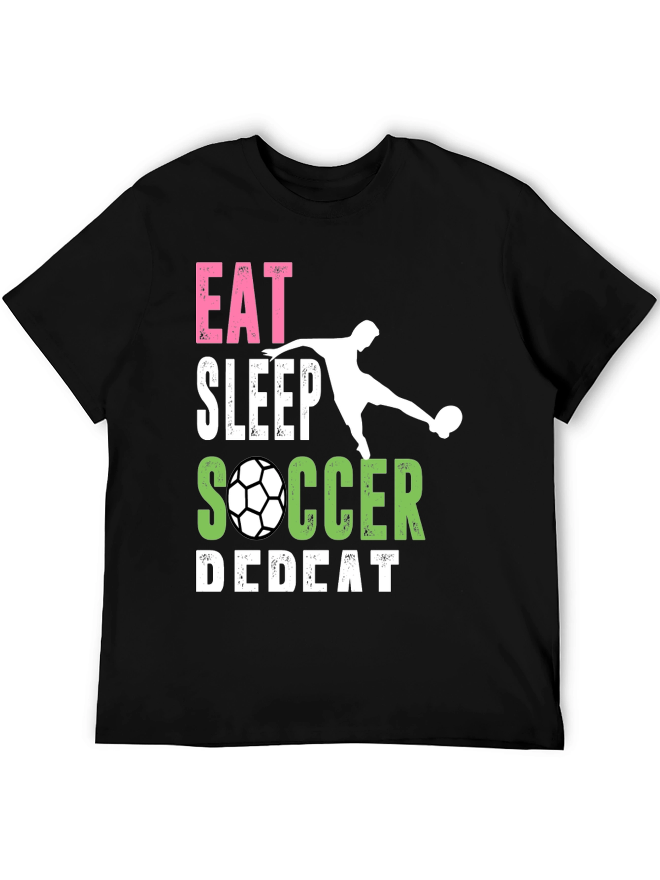 Eat Sleep Soccer Repeat Black T-Shirt